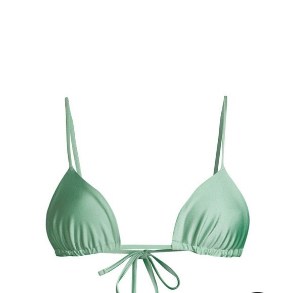 Jade swim via bikini top seafoam sheer size L - Picture 3 of 9